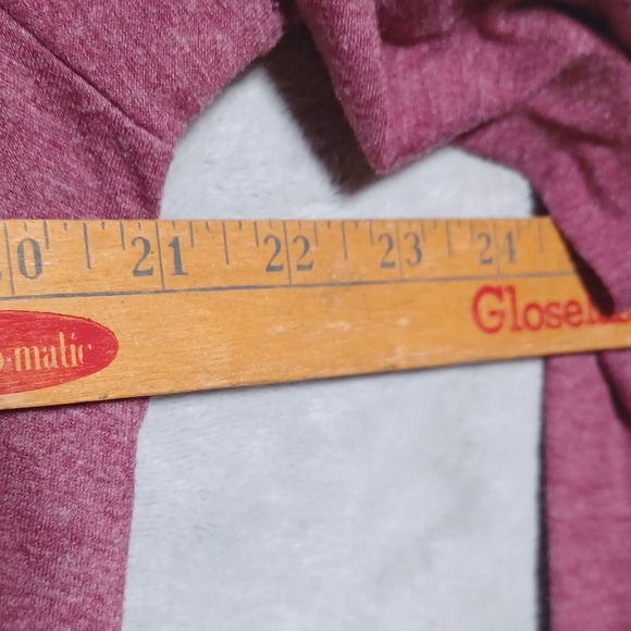 Simier Fariry Women's XL Burgundy Smocked Henley Boho Long Sleeve Cozy Tunic Top - Picture 8 of 9